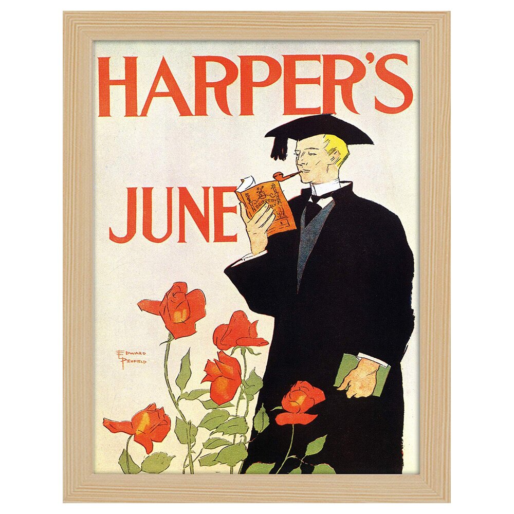 Leinwandbild Vintage Advertising Poster Harper''s June 1895