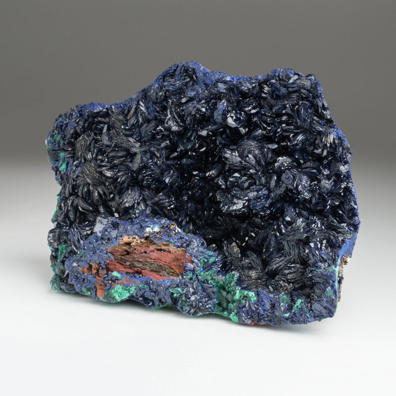Azurite Wtih Malachite From Liufengshan Mine, Guichi, Anhui Province, China
