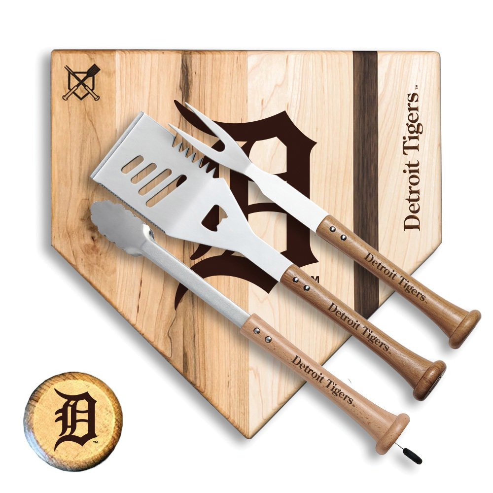 Detroit Tigers Grill Tools & Boards – Baseball BBQ