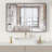 Rafuse Accent Mirror High-Strength Tempered Glass and Aluminum Alloy Framed French Cleat Mounted Wall & Bathroom Mirror 3-Year Warranty-1831677966-1831677962