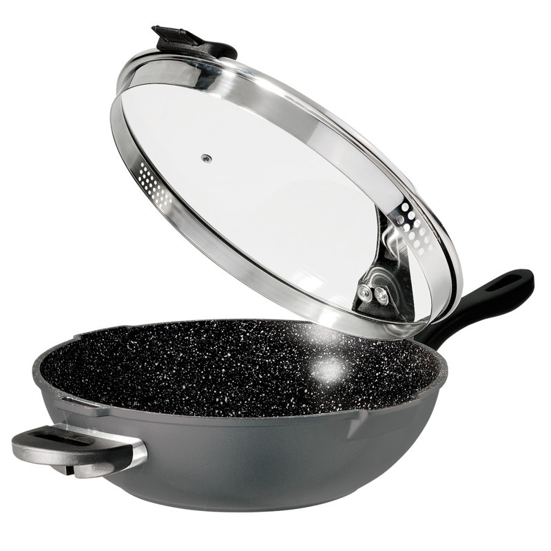 Future 32cm Non-Stick Aluminum Wok with Lid