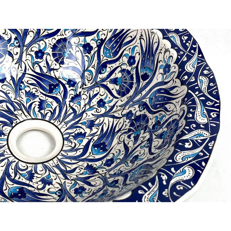 Langley Street 400mm L x 400mm W Ceramic Circular Sink