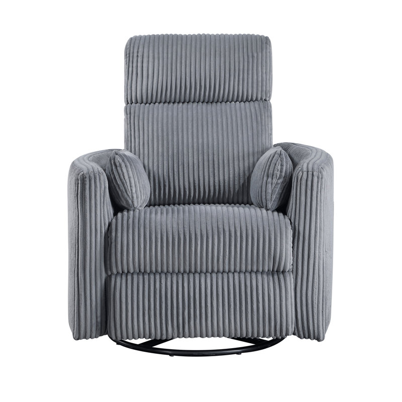 Accent Chair Swivel Glider, Gray
