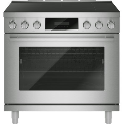 Série 800, cuisinière à induction 36 po de style industriel, acier inoxydable