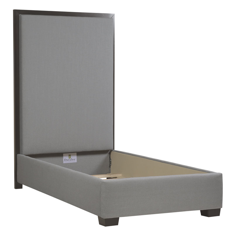Soho Upholstered Bed, Gray, Twin