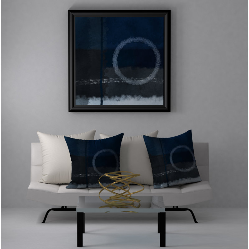 Abstract Throw Pillow, 18" H x 18" W