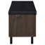 Clackamas Black 2-Door Storage Bench-595943733