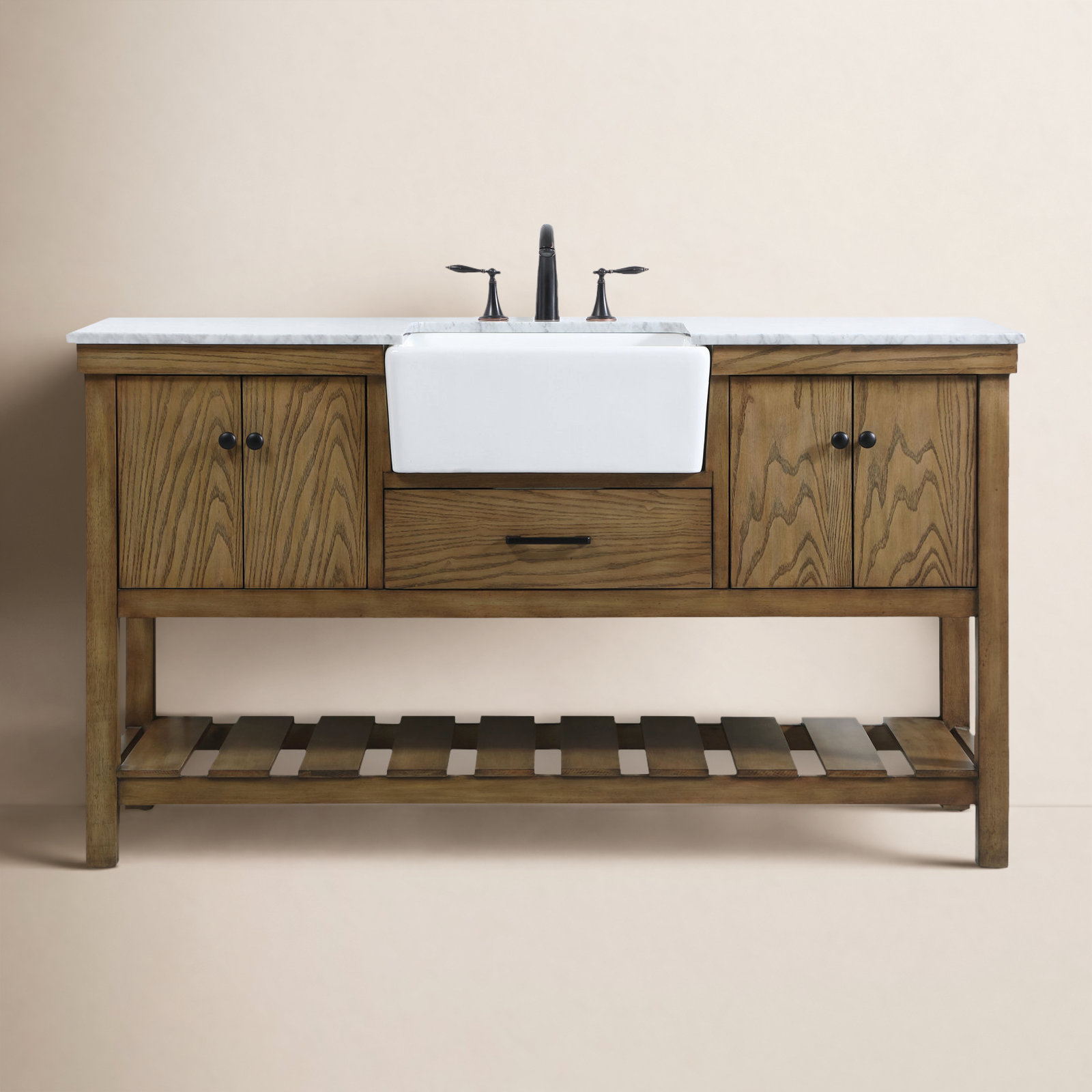 Pelaghia 60'' Single Bathroom Vanity, Driftwood