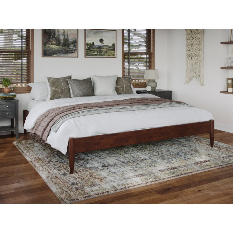 Anitia Solid Wood Platform Bed (size unknown)