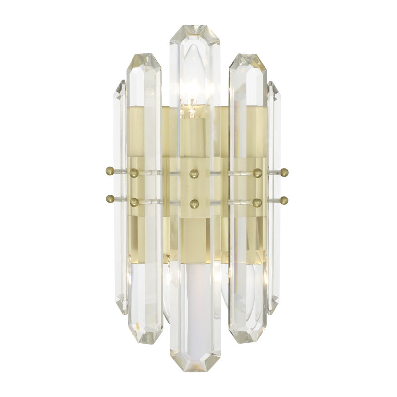 Demitrius 2 - Light Dimmable Candle Wall Light, Aged Brass