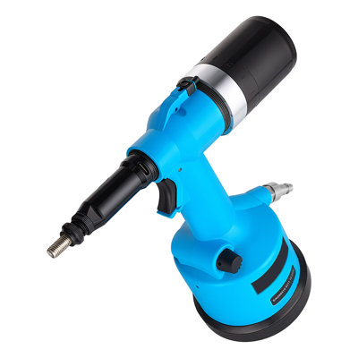 Automatic Pneumatic Rivet Nut Gun Kit with 13 Interchangeable SAE & Metric Heads, 5620LBS Pulling Force, Air Rivet Nut Tool for Automotive, Construction, and Industrial Applications