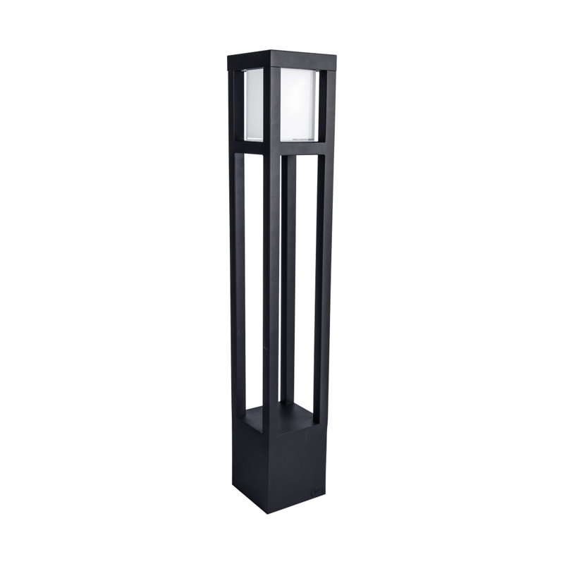 Éclairage de sentier à DEL intégré Tower, 120, 2700, Noir sur aluminium