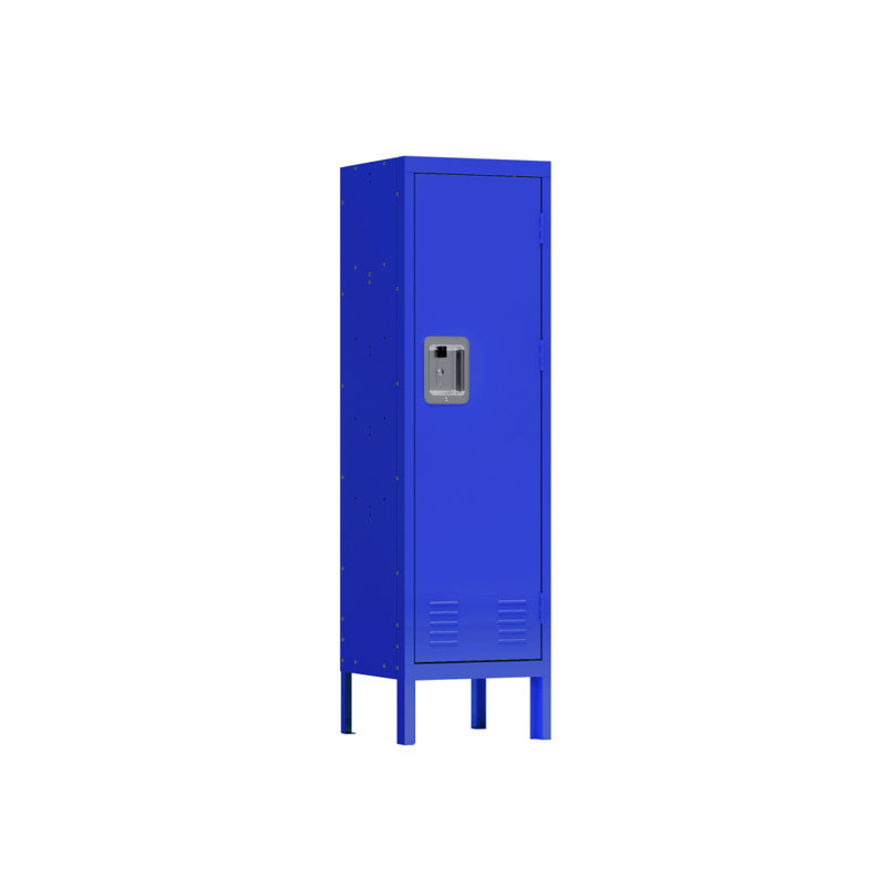 1 Door Tall Single Metal Locker-Retro Style Storage Cabinet--Industrial Furniture--For Living Room/Bedroom/Storage Room/Gym/School