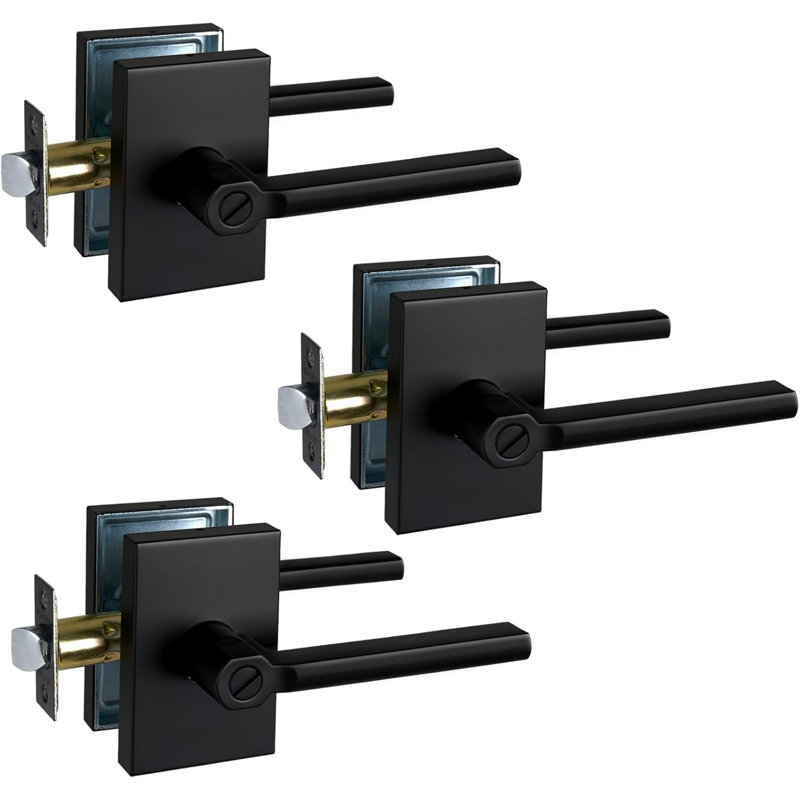 Levier de porte, Noir mat
