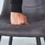 Ensemble de 2 chaises de salle à manger, pieds modernes en métal
