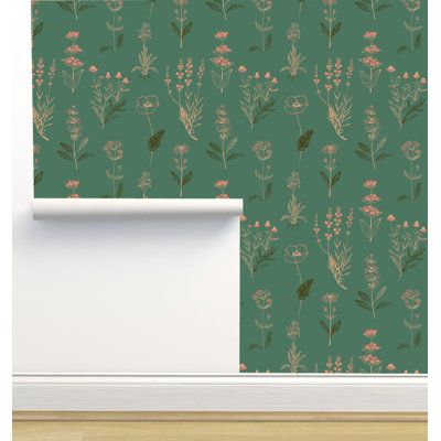 Nenyasha Tea 2.16' L x 5" W Wallpaper Roll