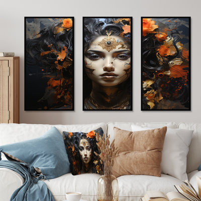 «Hinduism Kalis Power», ensemble d'art sur toile
