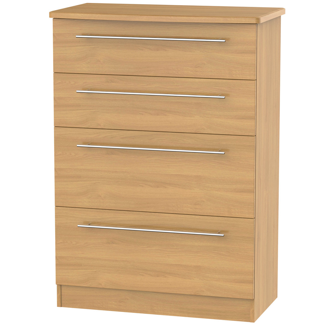 Fully Assembled Lyndale 4 Drawer 76.5Cm W Chest