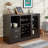Mehul Sideboard,Buffet table,Dining cabinet,Office credenza with  2- Drawer-23587592