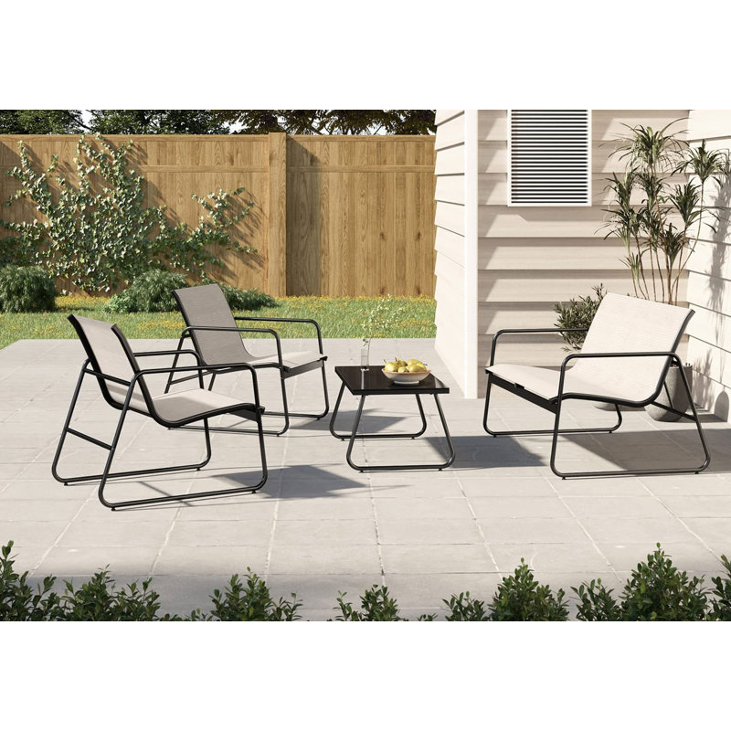 Ensemble de conversation pour 4 personnes Gelantipy, Beige