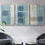 Blue Blue Horizon I, ensemble de 3 toiles encadrées-97759252-97759251