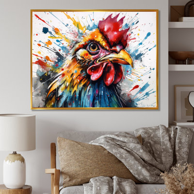 Colorful Humor Caricature Chicken Portrait " Colourful Humour Caricature Chicken Portrait "