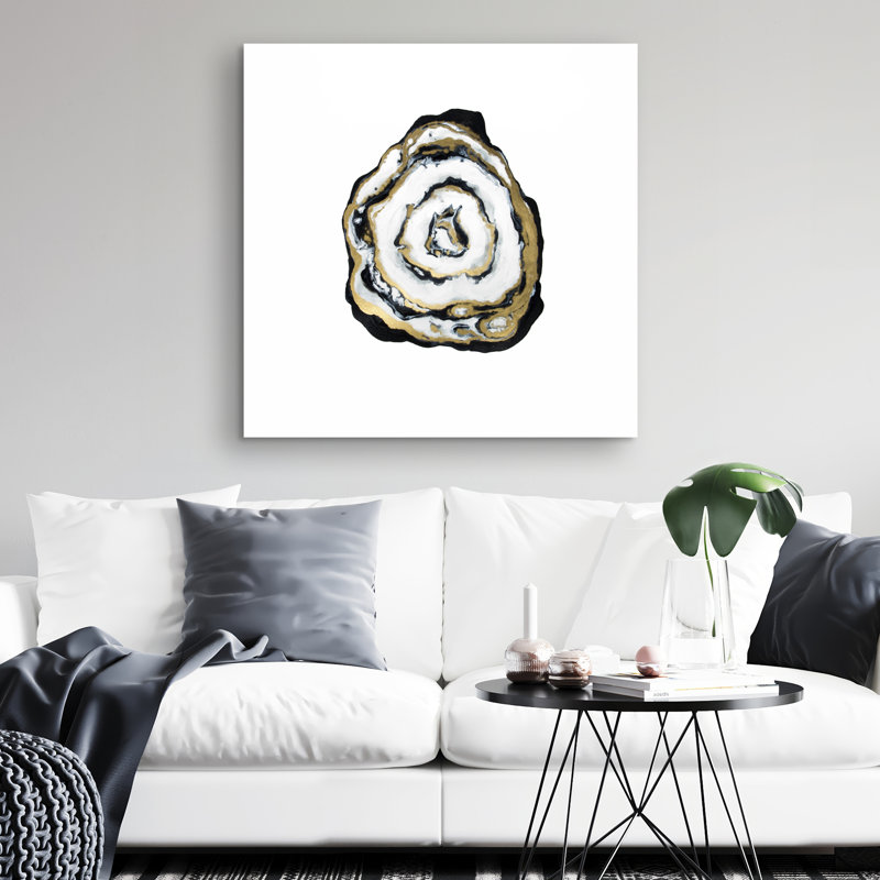 Golden agate - 32"x32" art on canvas