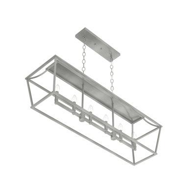Laurel Ridge 6 - Light Kitchen Island Rectangle Pendant Light