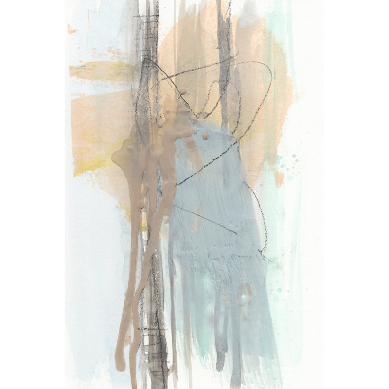 Pastel Splash II - Wrapped Canvas Painting, 76cm H x 51cm W x 3.8cm D
