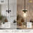 Levona 1 - Light Large Kitchen Island Pendant With Clear Hammered Glass Shade（Set of 2）-711858852