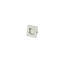 Deltana FPS234U14 Flush Pull, Square, HD, 2-3/4" x 2-3/4", Solid Brass in Polished Nickel