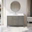 Ensemble de meuble-lavabo autoportant à simple cuve 48 po avec plateau en marbre Lavallon-105275171-105275174