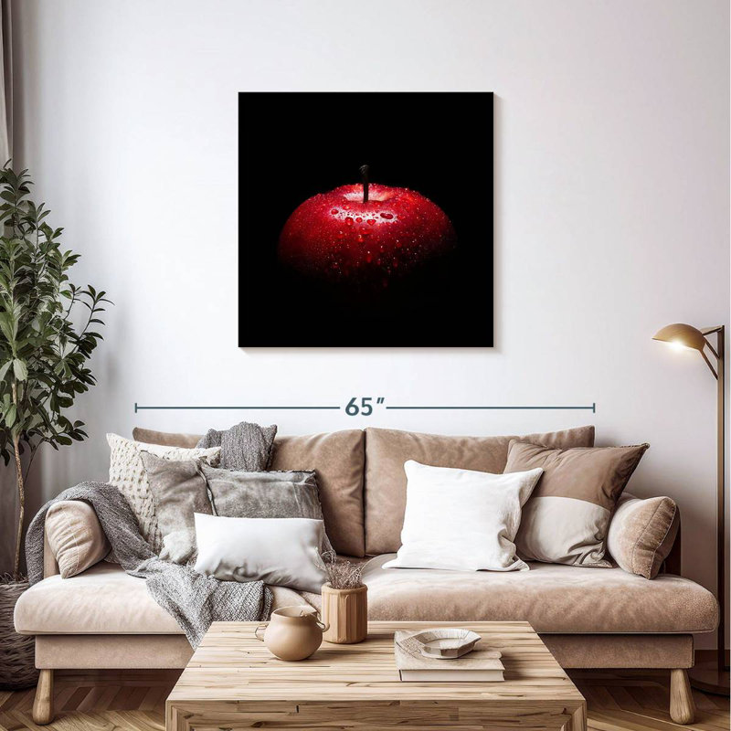 Red Apple Fruit, 36" H x 36" W
