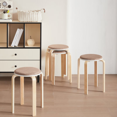 Set of 4 Stackable Stools by George Oliver