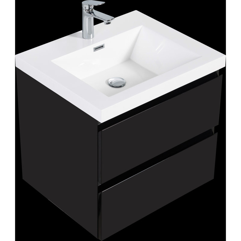 Meuble-lavabo mural moderne pour salle de bain