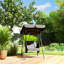 1-Seat Patio Swing Chair with Adjustable Canopy and Cushions-441482877