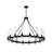 16-light Wagon Wheel Chandelier-1958176992