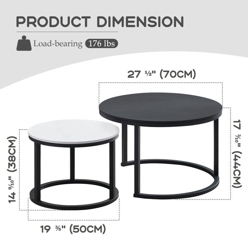 Ensemble de tables basses 2 pièces Ila