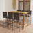 Sham Rectangular 6 - Person 55.1" Long Bar Height Dining Set-2123975843-2085510934