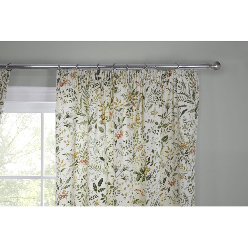 Cotton Blend Room Darkening Curtain Panel Pair, 66x72"