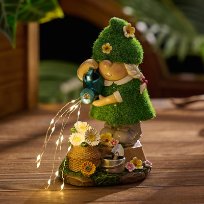 Fantasy & Sci-Fi Gnomes Weather Resistant Waterproof Water Resistant Resin Garden Statue