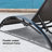 Outdoor Rust-Resistant Metal Chaise Lounge with Table-2285367