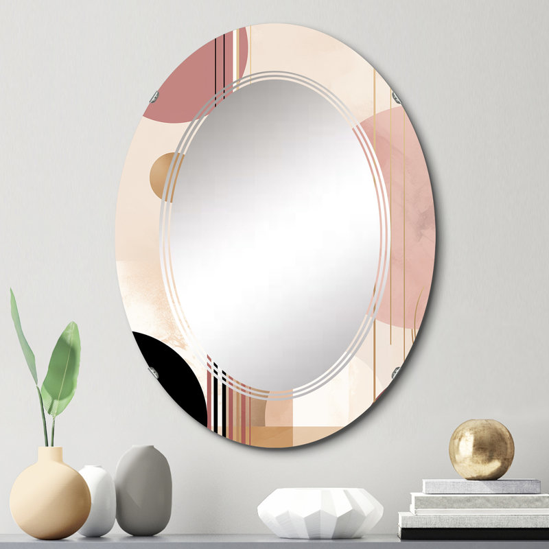 Lagrosa - Miroir mural moderne ovale, 30 po x 20 po