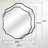 Scalloped Octagon Wall Mirror, Wavy Edge Decorative Vanity Mirror with Metal Frame for Bathroom, Bedroom, Entryway-1023366921-1023366923