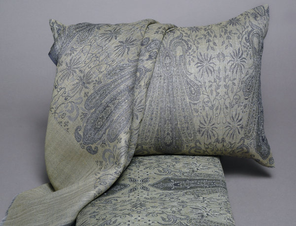 Jeté en laine Floral Paisley