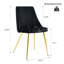 Chaise de salle à manger en velours moderne-426389403