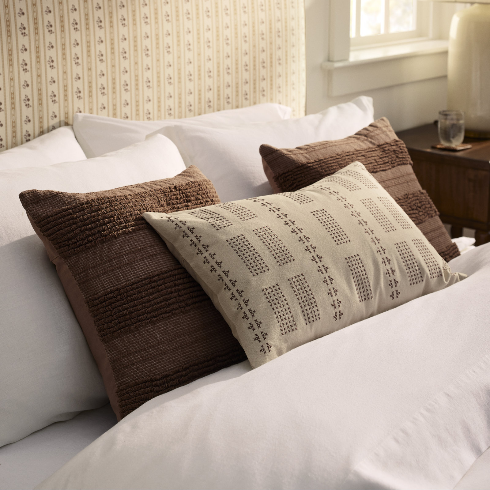 Jean Stoffer x Loloi Kristy 18" x 18" Pillow Cover, Down