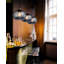 Luminaire suspendu 9 "en nickel brossé transparent pour îlot de cuisine