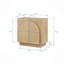 Buffet de buffet, armoire de rangement en bois de salon avec portes arquées, armoire de rangement en chêne pour la cuisine ou le salon