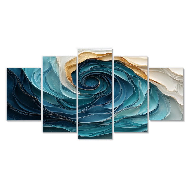 Elianna - Abstract Spirals Wall Art - décoration murale moderne